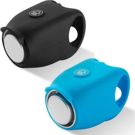 bocina para bicicleta, 120 dB, 6 modos de sonido, carcasa de silicona, resistente al agua y al polvo, para manillares de bicicletas de carretera y de montaña. (1/5)
