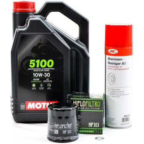 Kit Entretien Vidange Standard pour HONDA VFR 800 de 1998 à 2001 - MOTUL 5100 10W30 4L
