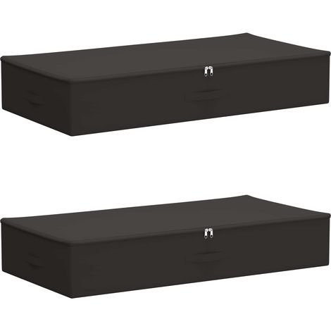 Caja de Almacenamiento 2 pcs Gris antracita 100 x 50 x 18 cm vidaXL