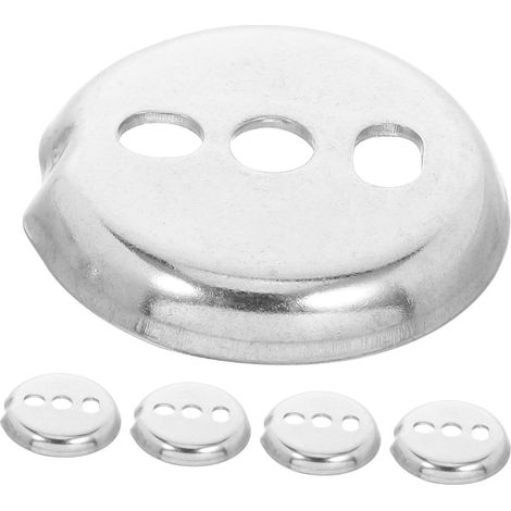 Lot de 5 plaques de fixation murales en acier inoxydable pour porte-se (1/5)