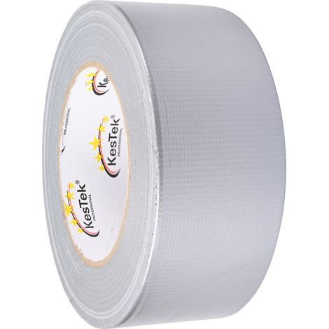 KesTek Gewebeband Klebeband Reparaturband Panzertape 50mm x 50m Grau (1/3)