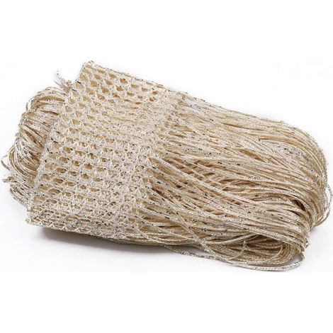 Rideau à pampilles en cordon pailleté, séparateur de pièce, idéal pour porte, fenêtre, décoration d'intérieur, événement, 200 cm x 100 cm - Champagne (1/5)