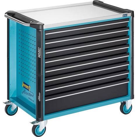 Hazet Werkstattwagen Assistent, (LxBxH) 1133 x 642 x 1020 mm, Schubladen, flach: 7× 81 x 870 x 522 mm, Schubladen, hoch: 1× 166 x 870 x 522 mm (1/5)