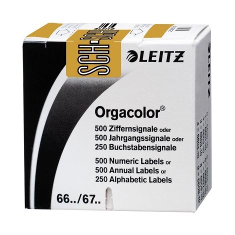 Leitz Buchstabensignal Orgacolor 66361000 SCH orange 250 St./Pack. (1/2)