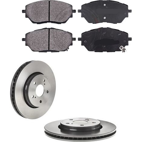 KIT FRENI ANTERIORI compatibile con TOYOTA C-HR (X1) - DISCHI + PASTIGLIE OEM: P 83 171 / 18626 /SOSTITUZIONE DIRETTA/BASSA POLVERE/SILENZIOSO (1/5)