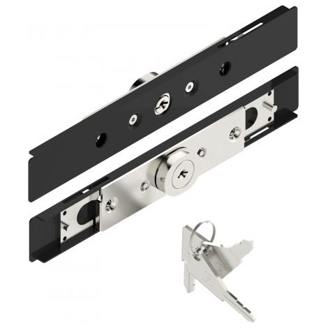 Serrure volet roulant cylindre entrou - 1 pivot - 7 à 9 - noir - AA40 - TIRARD