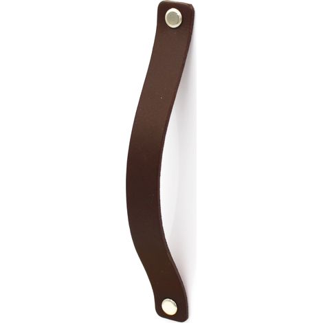Ledermöbelgriff 16 cm, Schokobraun, Black Tree, Möbelgriffe + Beschläge und Schrauben (1/3)