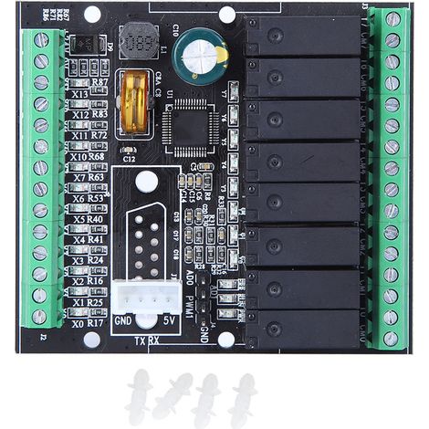 Carte de commande industrielle PLC, contrôleur logique Programmable, sortie de relais DC24V AC220V (1/5)
