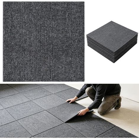 Lot de 20 dalles autocollantes pour moquette (1/5)