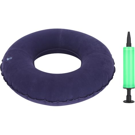Coussin hémorroïdes rond en plastique, coussin gonflable pour coccyx et bas du dos, siège anneau. (1/5)