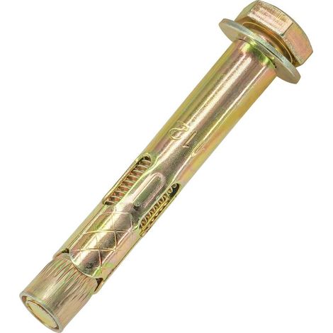 Lot de 10 boulons d'expansion hexagonaux pour fixation murale en béton et maçonnerie (M10 x 80 mm) (1/5)