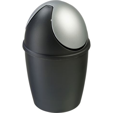 Sunware Tischabfalleimer Tiglio 1,5 L schwarz grau Tischabfalleimer (1/2)