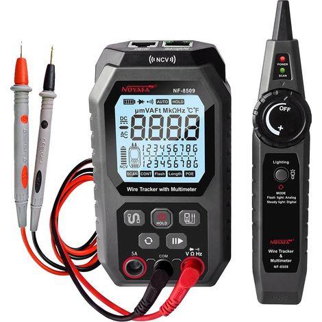 Multímetro, comprobador de cables, prueba PoE, NF-8509 (1/2)