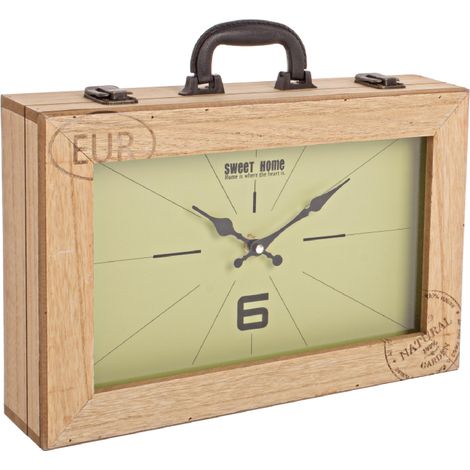 Orologio da tavolo "Life Rett" in mdf h 36x8x25.5 cm (1/4)