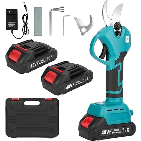 Sécateurs électriques, sécateurs sans fil, sécateurs à lames, outils de jardinage utilisés pour la taille des branches. (1/4)