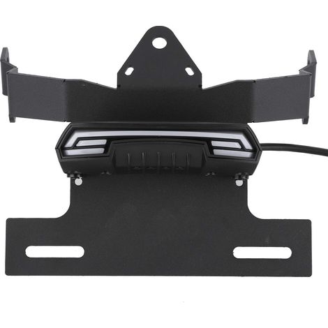 Support de plaque d'immatriculation de moto, Fender de support de plaque d'immatriculation 12 V élimine le clignotant de feu arrière LED adapté pour Vulcan S 650/Cafe (1/5)