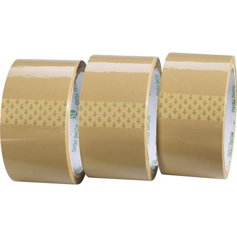 TOOLCRAFT 1564081 Verpackungsklebeband Braun (L x B) 50 m x 48 mm 3 St.