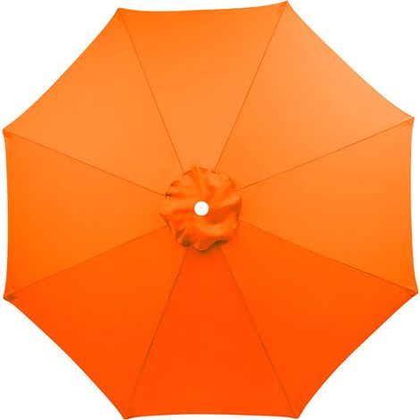 Housse de rechange pour parasol, 8 baleines, 3 m, imperméable, anti-UV, tissu de rechange, orange