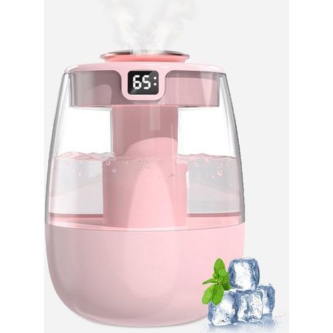 Umidificatore silenzioso con display USB - 1 litro, 2 modalità di nebulizzazione, luce notturna e adatto per ufficio e cameretta dei bambini. (1/5)
