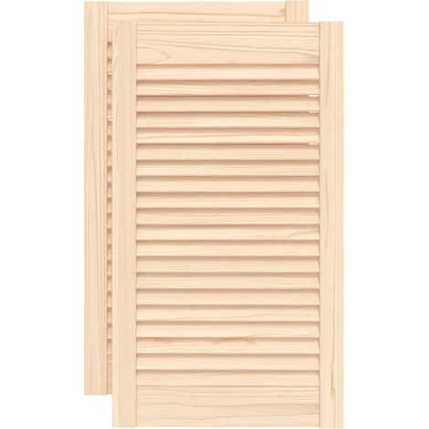 Maison Exclusive - Ante con Design a Lamelle 2 pz 69x39,4 cm in Legno di Pino