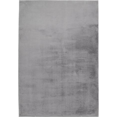 Tapis doux argent brillant style moderne en polyester - 150 x 80 cm (1/5)