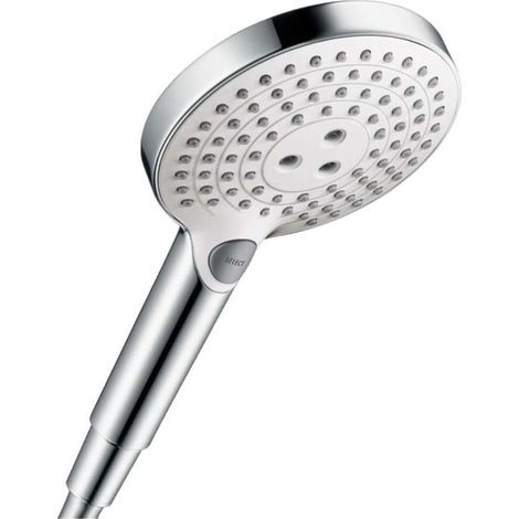 Hansgrohe Raindance Select S - Alcachofa de ducha, 120, 3 chorros, blanco/cromo 26530400 (1/4)