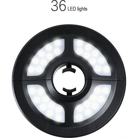 Lumière de parapluie LED avec télécommande solaire chargeant l'éclairage extérieur 205cm (1/5)
