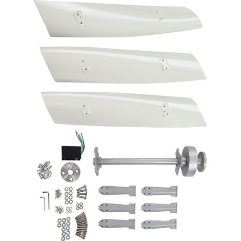Éolienne verticale à sustentation magnétique 300 W, pales aérodynamiques en PRFV, faible torsion, vibrations, générateur d'énergie éolienne silencieux 24 V (1/5)