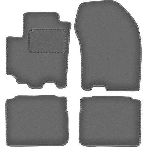 Alfombrillas de terciopelo color grafito para: Suzuki SX-4 S-Cross FL crossover (2018-) (1/5)