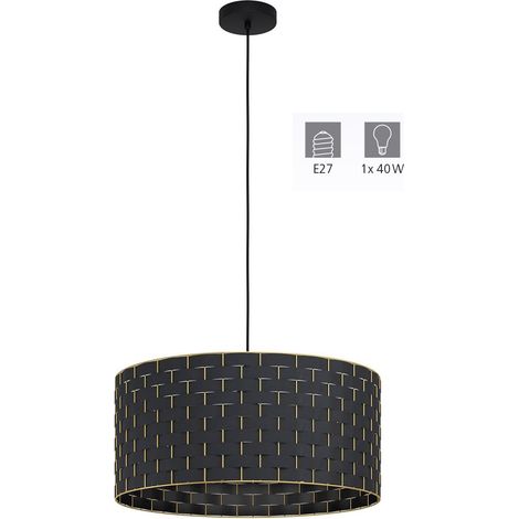 Suspension EGLO Marasales Noir ⌀55cm E27 40W (1/5)