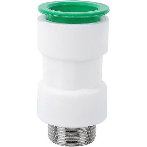 Raccord de tuyauterie fileté mâle 32 mm vers G1 po, raccord rapide droit en plastique (1/5)