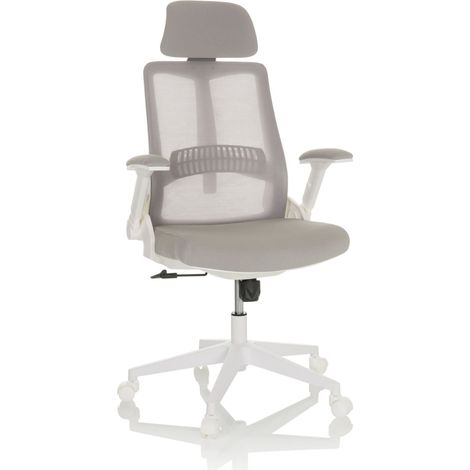 Bürostuhl / Drehstuhl VENDO W Netzstoff / Stoff grau hjh OFFICE (1/5)
