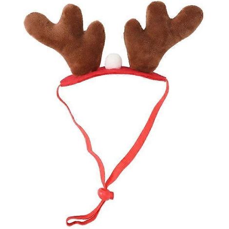 Bandeau de Noël pour animaux de compagnie - Motifs bois de cerf pour chat/sapins de Noël - Accessoires de tête pour chiens - Accessoires de fête - Bois de cerf (1/5)