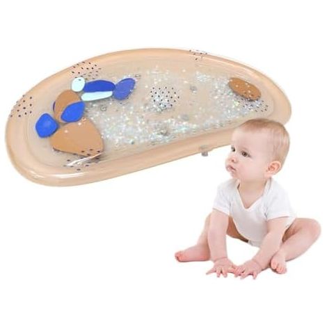 Tapis d'éveil aquatique pour les moments passés sur le ventre  Jouet d'éveil avec capteur d'eau  Jouet de développement pour le sol, le lit, la maison, Pâques, berceau, baby shower