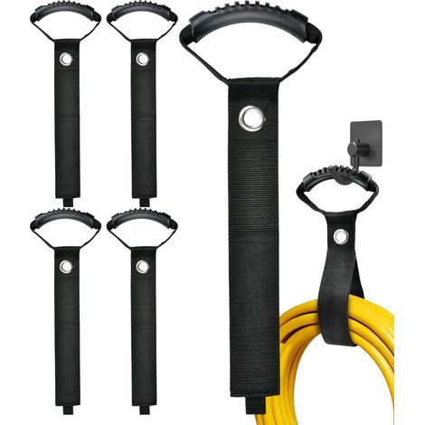 Rangement Prolongateur Électrique Attache-Câble Multifonction Robuste À  Organisateur pour Câbles et Cordes avec Poignée Gestion De Tuyau Pour La Maison Atelier Piscine Garage (1/5)