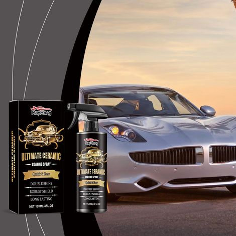 Car Quick Coating Spray - Car Paint Waxing, Anti-fouling, Brightening, Maintenance Coating and Film Applying Agent - 120ml (1/5)