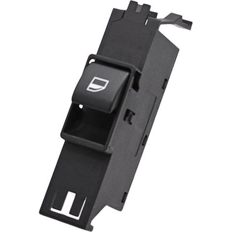 61316902176 Interrupteur simple de lève-vitre électrique, adapté aux BMW 323i, 325i et 330i E46, commande la montée et la descente d'une seule vitre.