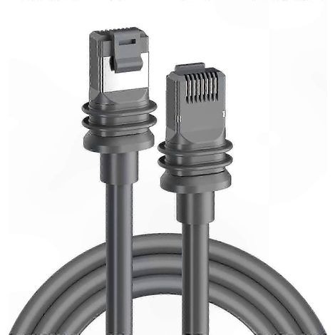 Câble Ethernet CAT6 1m, 1000Mbps haute vitesse, cordon RJ45 pour routeur satellite et connexion internet rapide. (1/4)