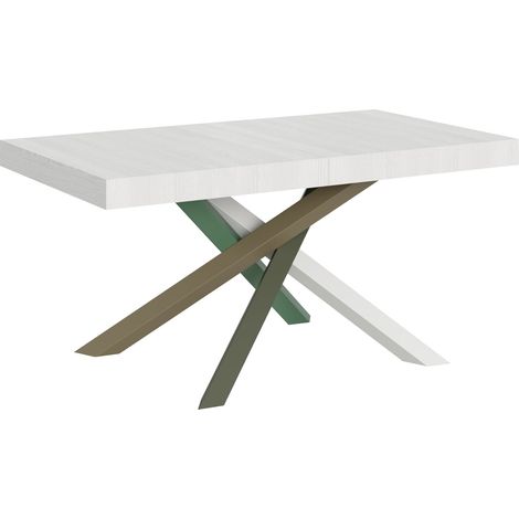 Tavolo Allungabile 160-264x90x77 cm Volantis Bianco Frassino (1/4)