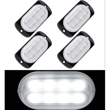 Feux clignotants d'urgence, Universel 4Pack 8LED Barre lumineuse (1/5)