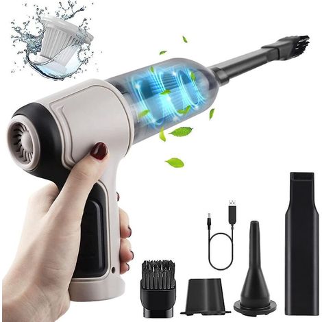 Aspirateur de voiture sans fil 4 en 1 120 W 9000 Pa à aspiration cyclonique pour la maison (1/5)