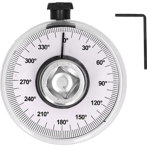 Jauge d'angle de couple 360° 1/2" Testeur de rotation d'entraînement Outil de mesure universel pour voiture (1/5)