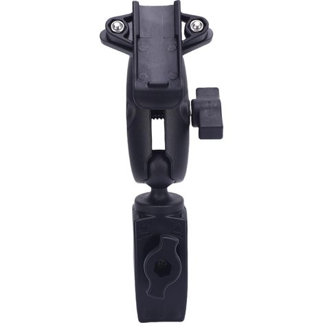 Support GPS pour moto : fixations en nylon pour guidon, support à pince avec rotule de 2,5 cm pour appareil portable, kit de support noir A (1/5)