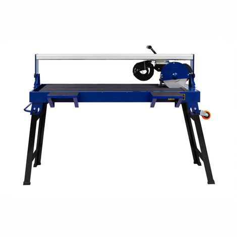 Scie à Carrelage sur Table de Sciage de 1200mm, Coupe Carreaux Électrique, Scie de Table, Moteur Robuste de 1400W, Angle de couple 0-45°, Portable [2x Lames Diamantées & Laser Guide de Coupe INCLUS]