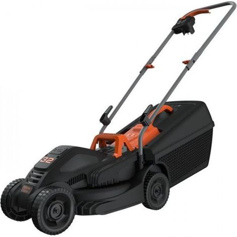 Black & Decker – Tondeuse électrique filaire 1000W – Largeur de coupe 32 cm – 3 hauteurs réglables – Pour pelouses jusqu'à 300 m² - BEMW351-QS (1/4)