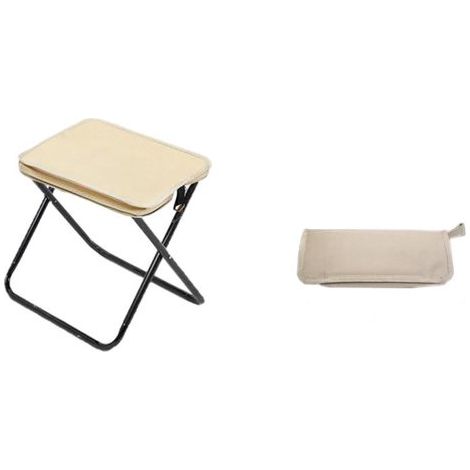Sgabello pieghevole portatile, sgabello telescopico compatto per mercatini dell'Epifania e delle pulci. Sgabello leggero con maniglia. Seduta stabile per chi è sempre in movimento. (1/5)