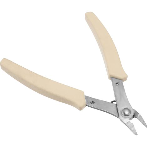 Pince à Dénuder à Bec Fin en Acier Inoxydable, Poignée Blanche  Coupe Rapide et Nette, Structure Multifonctionnelle, pour Fil et Cuivre (1/5)