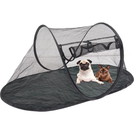 Jeffergarden Tente de clture pour animaux de compagnie Portable respirante pliable à l'extérieur de la tente de clture de chat pour les voyages en plein air (1/4)