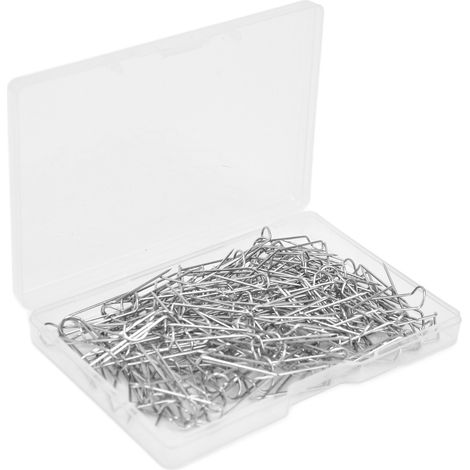 200 Stück Gabelnadeln, U-förmig, Edelstahl, robust, langlebig, vielseitig einsetzbar, Nähnadeln, 23 mm, 200 Stück/Box (1/5)