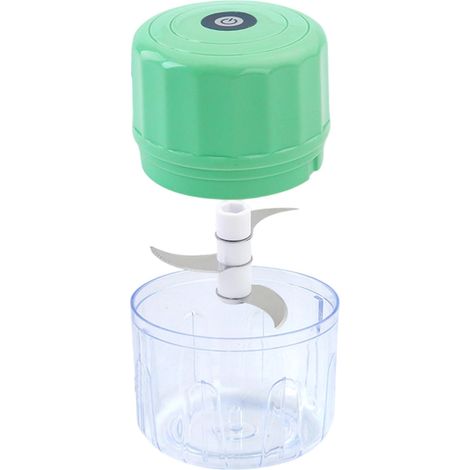 Hachoi À Ail Électique Boyeu Potable sans Fil Hachoi à Oignon echageable pa USB - pou Ail, Gingembe, Piment, Oignon, Noix, Légumes, Fuits, Viande, ainsi que Cuisine et (1/4)